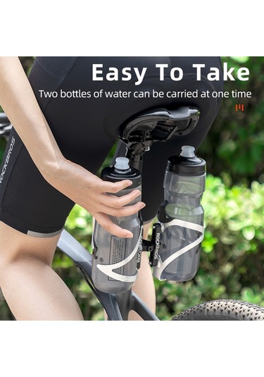 Rockbros Ks-415 Alüminyum Alaşımlı Mtb Yol Bisikleti Şişe Montaj Adaptörü Çift Taraflı Su Şişesi Kafesi Tutucu Adaptörü