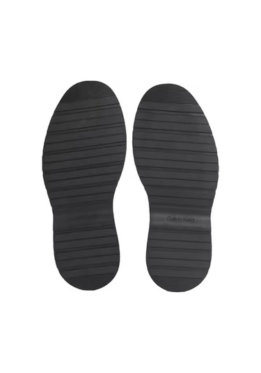 Erkek Monogram Desenli Fermuarlı Combat Bot - Siyah Black / Black Solid