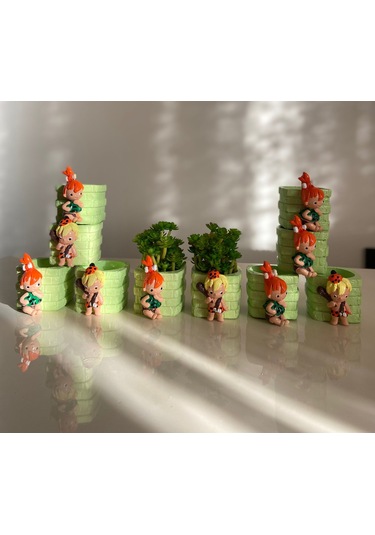 Taş Devri Saksı 2 Adet