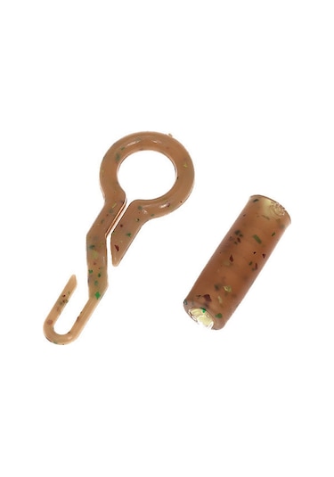 Kosona 50 Adet Kamuflaj Abs-tpr İçerikli Dayanıklı Balıkçılık Back Lead Clip Ve Boru Seti
