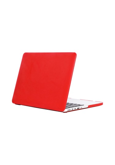 Cbtx MacBook Air 13" Koruyucu Şeffaf Sert Laptop Kılıfı Kırmızı