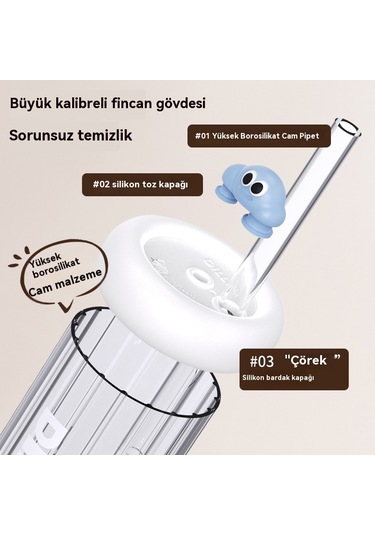 Aurora Bulut Saman Bardağı Yüksek Scaklıga Dayanıklıyüksek Yüksek Borosilikon Cam Yüksek Degerli Masasüstüsu Bardağı Siyah