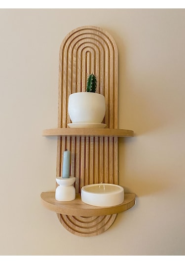 Semplice Meşe Dekoratif Duvar Rafı