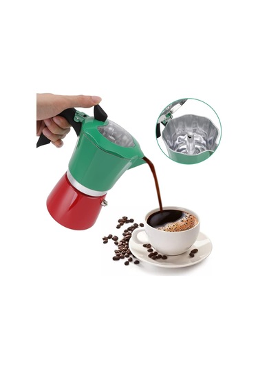Kahve Potu Moka Pot 300 Ml 6 Cup Çift Filtre Sistemi