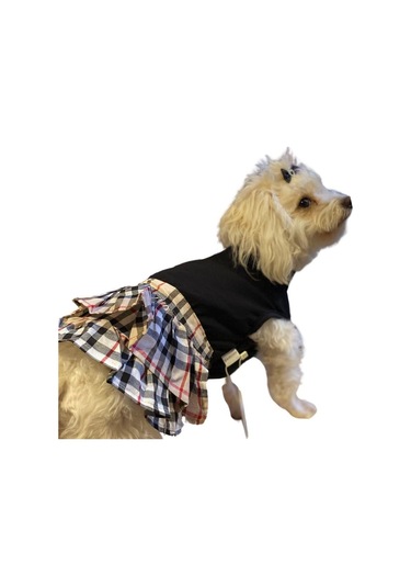 Gedyco Burberry Küçük Irk Köpek Elbisesi