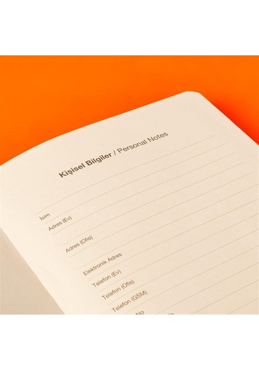 Kişiye Özel Tarihsiz Not Defteri