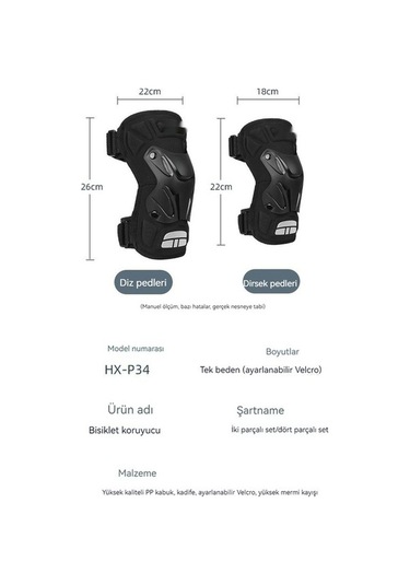 Novahub Yeşil Siyah Motosiklet Koruyucu Için Dizlik - Xs Yeşil