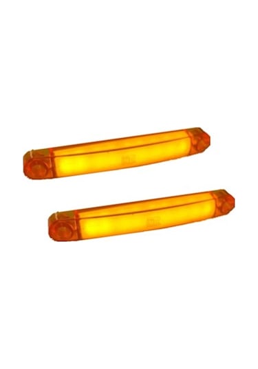 2 Adet Neon Led Lamba Slim Model Turuncu 12-24 Volt