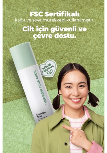 Verobene Vegrow Cica Mide Balancing Kore Yeşil Çay Özlü Tonik 150 ML