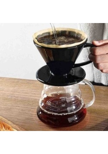 Epinox FSS-2 Seramik Kahve Demleme Dripper Siyah