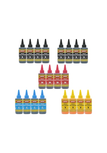 Ekoset Epson L382 L386 Renkli Uyumlu Mürekkep 100 ML 20'li Set