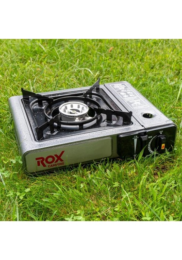 Rox Camping 0103 Tekli Portatif Kamp Ocak Ekstra Gaz  Girişli