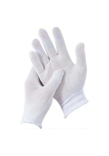 Reblaze Naylon Eldivenler Pvc Mikrokopçuklu 6 Çift Beyaz 453320098