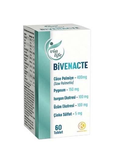 Bivenacte - Cüce Palmiye Saw Palmetto Ve Pygeum Içeren Gıda Tak