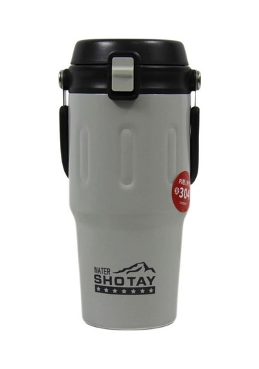 Shotay Journey Mug Çift Kullanımlı Kapak 650 Ml. Gri St-8166 Gri