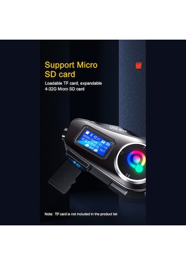 Q58 Max Kablosuz Motosiklet İnterkom Kulaklığı Gürültü Önleme 2 Sürücünün 500m Mesafede Aynı Anda Konuşması