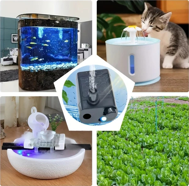 Willowhaven Gudyir Mini Dalgıç Çeşme Pompası - Beyaz Usb Güçlü Esnek Hortum Sessiz