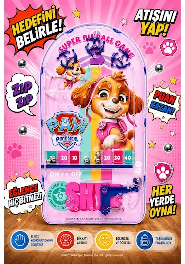 Pinball Paw Patrol Eğitici Retro Oyuncak Skye