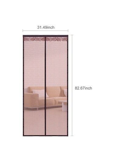 Xindoker Siyah Magnetik Moskit Neti - 80x210 Cm Perde, Bantlı Kurulum, Tıkanıksız Açılış, Poliester Dokuma, Ev Odaları İçin Siyah