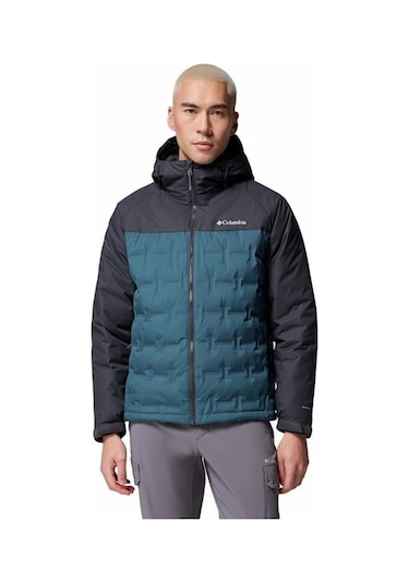 Columbia Grand Trek Iıı Down Kapüşonlu Erkek Kaz Tüyü Mont Erkek Mavi Wm7857-429 Mavi