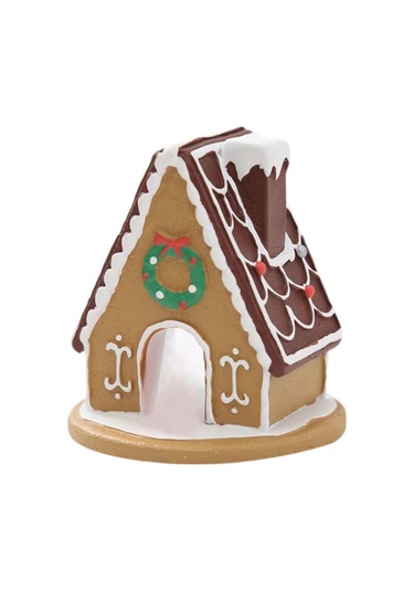 Suntek Yılbaşı Köy Evi Figürü Masaüstü Süsü Şömine 6,5x6,5x7 Cm