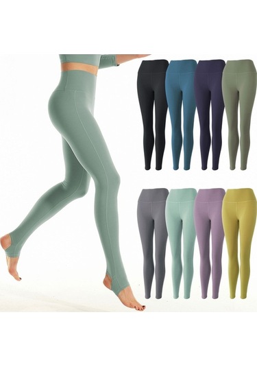 Fastbuy Kadınlar İçin Yüksek Bel, Hızlı Kuruyan Şekillendirici Yoga Taytı - Siyah Siyah