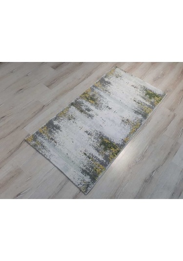 Armis Halı Kolaj A314A Gri Sarı Halı Yolluk 80X150 Cm