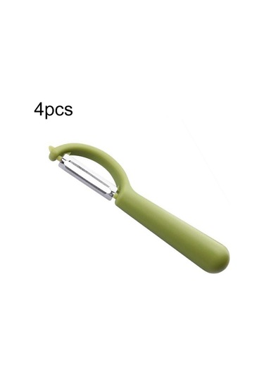 Cbtx Paslanmaz Çelik Yuvarlak Saplı Soyucu Şeker Kamışı Kazıyıcı Meyve Düzlemi Yeşil