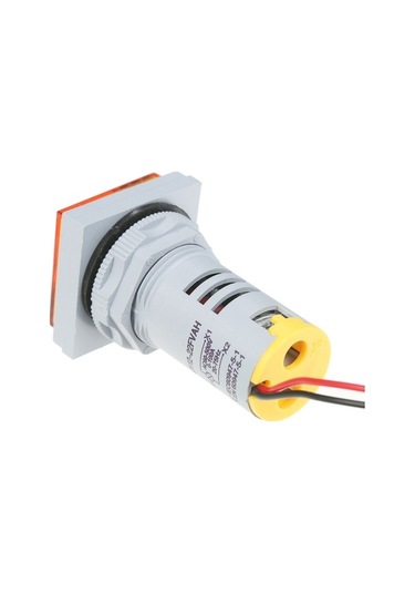 Pazly Küçük Kare Dijital Voltampermetre - Ac 60-500v / 0-100a, 3 Led Ekran, Frekans Ve Akım Göstergesi