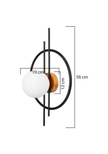Glop Camlı Modern Ampüllü Aplik Çok Renkli