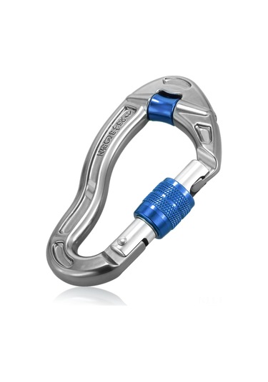 Lixada 25kn Takılmayan Karabina D Şekilli Karabina Hızlı Klips Ekipmanı Vida Kilidi Kamp Kayası Tırmanma Seyahat Hamak Anahtarlık Karabina