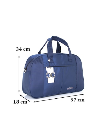 Case Club Büyük Boy Seyahat Ve Spor Çantası Omuz Askılı Lacivert