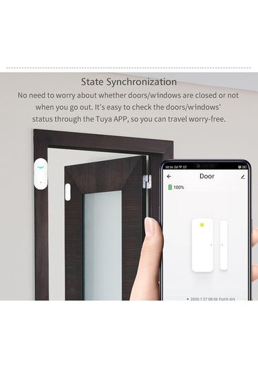 Novahub Wi-fi Kapı Pencere Alarmı, Tuya İle Anlık Bildirim, Kolay Kurulum, Çok Amaçlı Kullanım, Güçlü Dayanıklılık