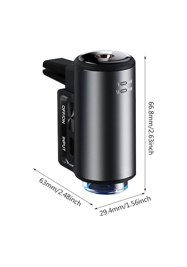 Akıllı Araba Hava Temizleyici, 2024 Yeni Akıllı Araba Hava Temizleyici Difüzör Parfümlü 3 Şişe Hava Temizleyici, Akıllı Araba Kokusu Siyah