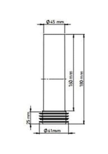 Gömme Rezervuar Temizsu Kadası Uzun ekstra Uzun 40 Q