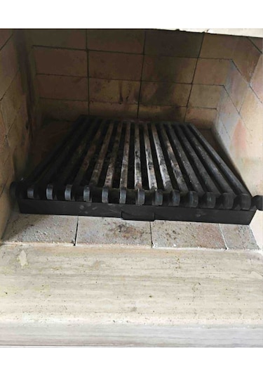 Döküm Izgara Şömine Izgarası 70 Cm X 46 Cm.X 46 Cm 15 Li Izgara Küllüklü
