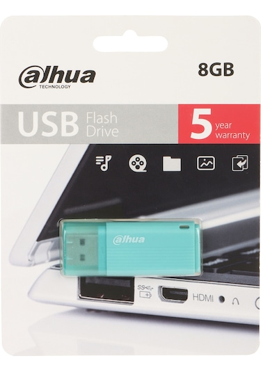 Dahua 8gb Kapaklı Usb Flash Bellek U126 Yeşil