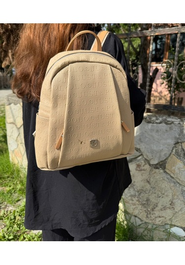 Just Polo Kadın Kum Taba Büyük Boy Sırt Çantası