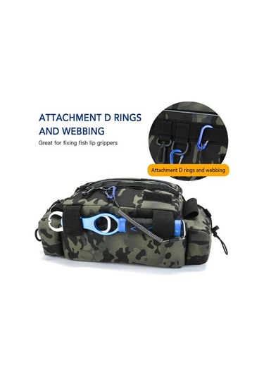 Artfulabode Yem Suya Organizer Olta Olta Mekan Makara Fonksiyonlu Dış Depolama Dayanıklı Çok Çantası Çantası Çantası Çantası Bel Askı Za Fishing Bag