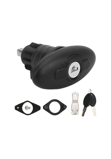 Jiawu Karavan Kabin Kapısı Kilidi, 30 Mm Çinko Alaşımlı Naylon Oval Kabin Kapısı Sıkıştırma Kilidi Karavanlar, Karavanlar, Tekneler/nc/ İçin