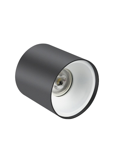 Spot Lamba Led 7W Silindir Siyah-Beyaz Duvar Aydınlatma Armatür