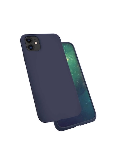 Apple Uyumlu iPhone 11 Kılıf Zore Silk Silikon Lila