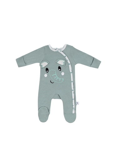 Gezenbebe Hero Uzun Kollu Nakışlı Bebek Tulumu 001