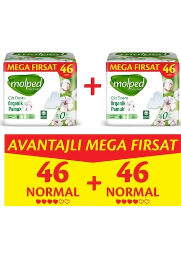 Molped Pure & Soft Mega Fırsat Normal Ultra 2 x 46'lı