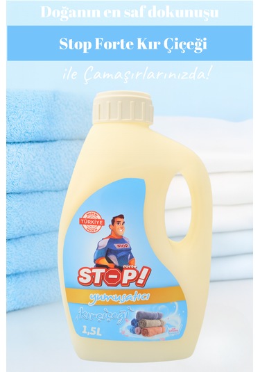 Stop Forte 2'li Çamaşır Yumuşatıcı 1.5 Litre Kır Çiçeği