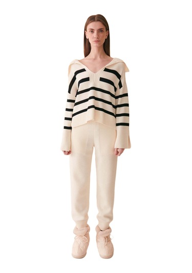 Kazak Uniseks Beyaz Kazak - W22w08d133kz Beyaz