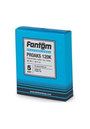 Fantom Proaks 600k Kağıt Toz Torbası 5'li