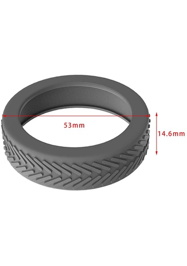 Suntek 8 Adet Bagaj Bavul Tekerlekleri Yumuşak Açık Tekeri Gri