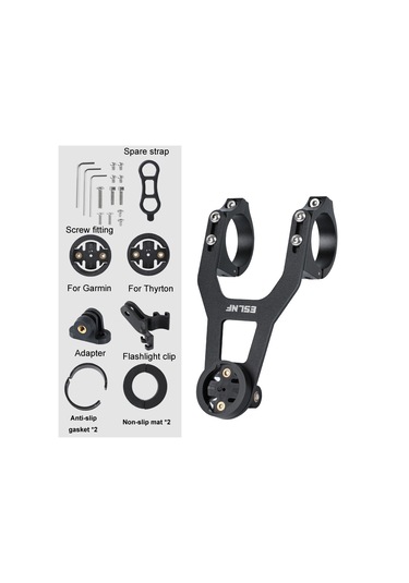 Eslnf Dağ Bisikleti Kıstas Standı Işıklar Tabanı Açık Sürüş Paslanmaz Çelik Stand Siyah Siyah