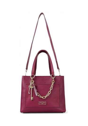 Pierre Cardin Logo Detaylı Vişne Kadın El Çantası 05pc25k101-p 4125792